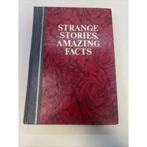 Vintage 1976 Strange Stories Amazing Facts Readers Digest Book Red Black